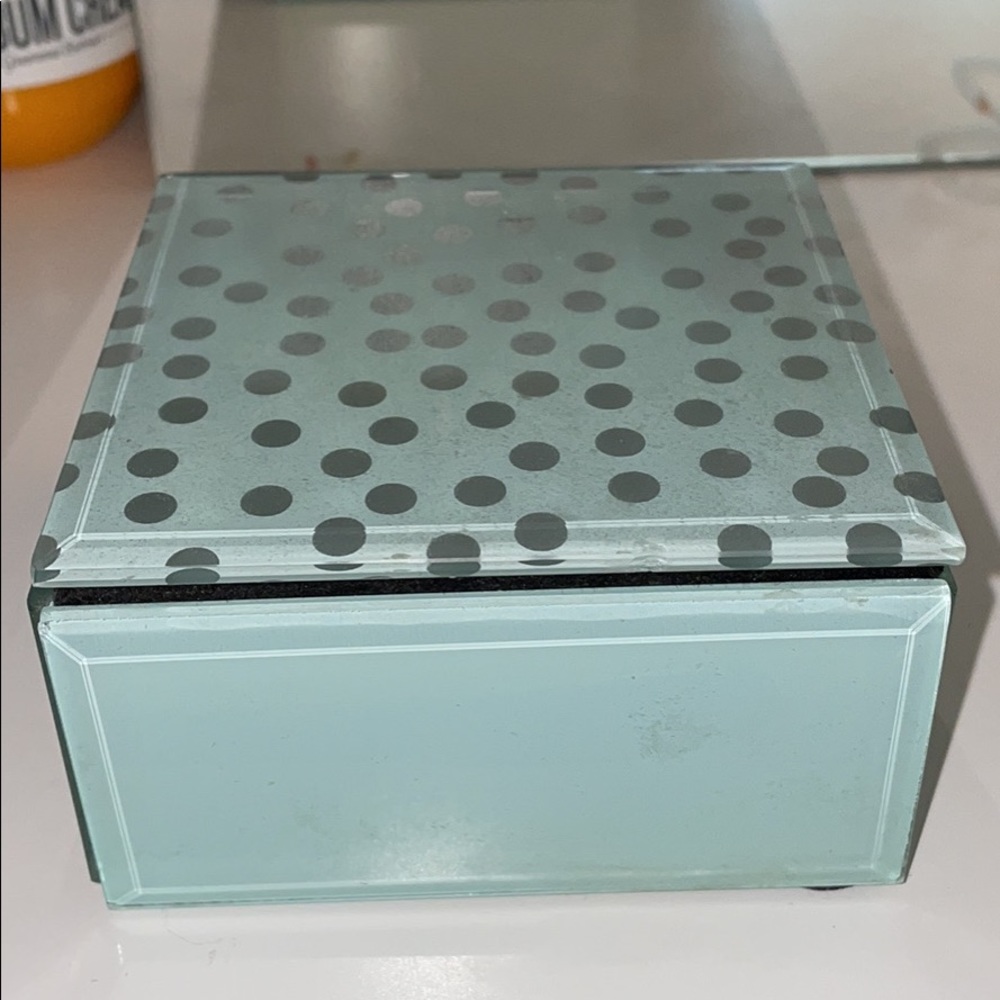 Small blue jewelry box